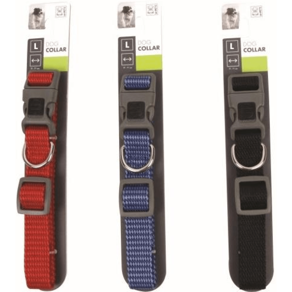 M-Pets Sportline Collar for Dogs (Red/Black/Blue)