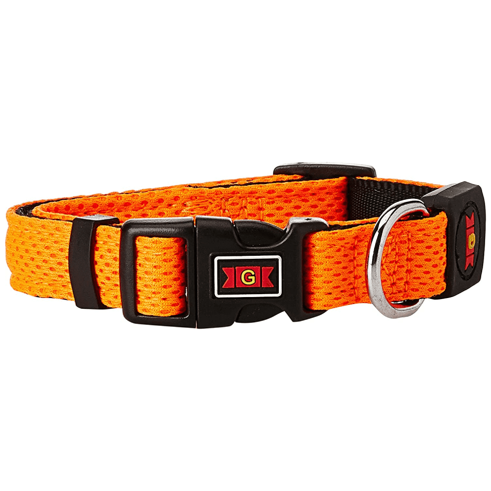Glenand Nylon Mesh Collar for Dogs (Orange)