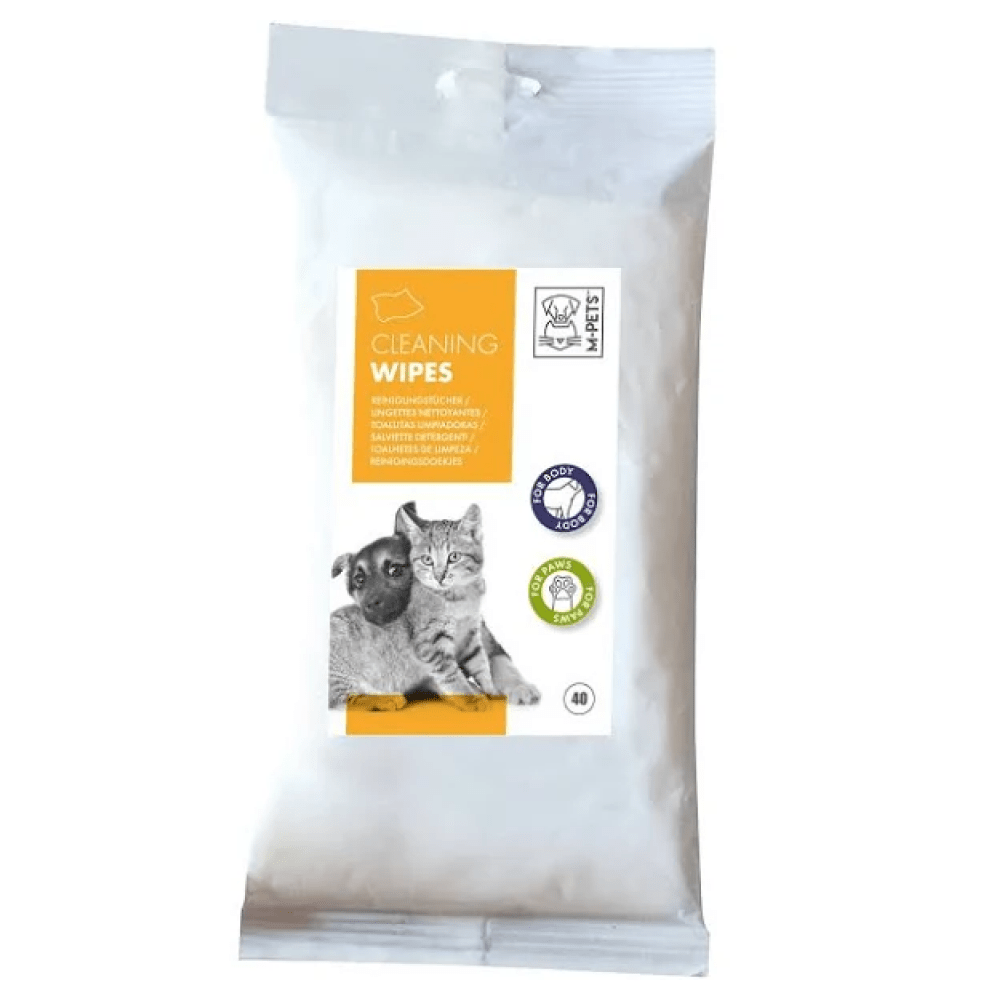 M Pets Travel Cleaning Wipes for Dogs and Cats Both-Grooming Supplies M Pets 40pcs(15x20cm)