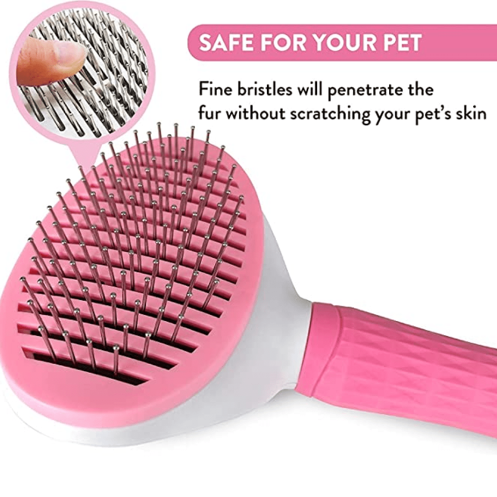 Kiki N Pooch Thick Bristle Slicker Brush for Dogs and Cats (3 Style)