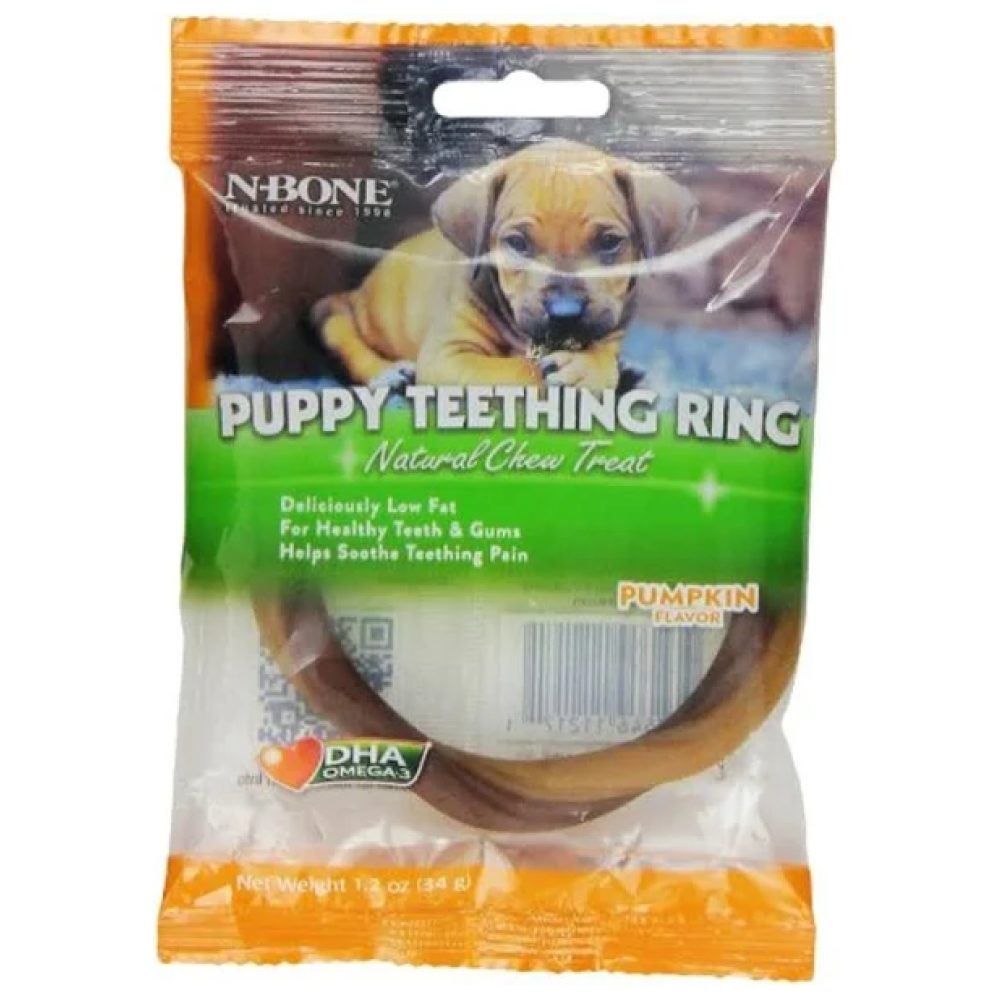 NPIC Pumpkin Flavour Puppy Teething Ring Dog Treats Dog Treats + Others NPIC 34g