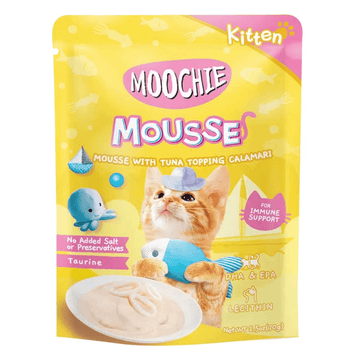 Moochie Mousse with Tuna Topping Calamari Cat Treats