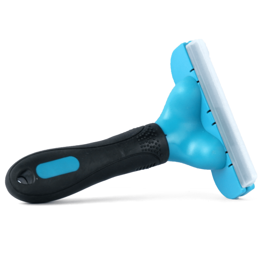 M Pets Stylus Deshedding Brush for Dogs and Cats (Blue) Both-Grooming Supplies M Pets