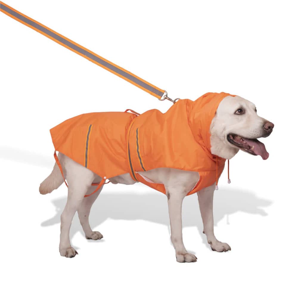 PetWale Reflective Raincoat for Dogs (Orange)