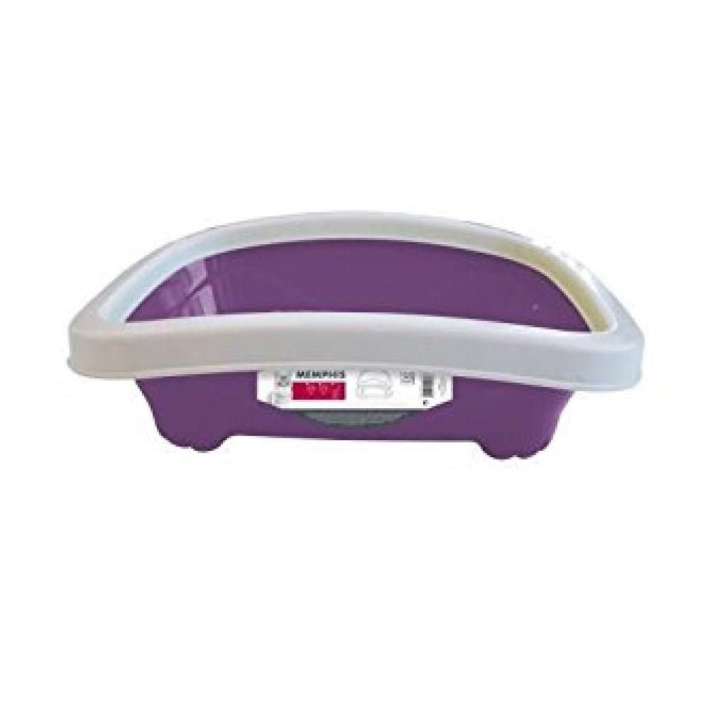 M Pets Memphis Litter Tray with Rim for Cats (Purple)