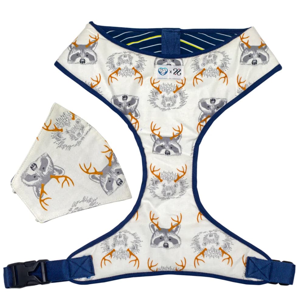 Pet And Parents Stripy Fox Reversible Harness for Dogs