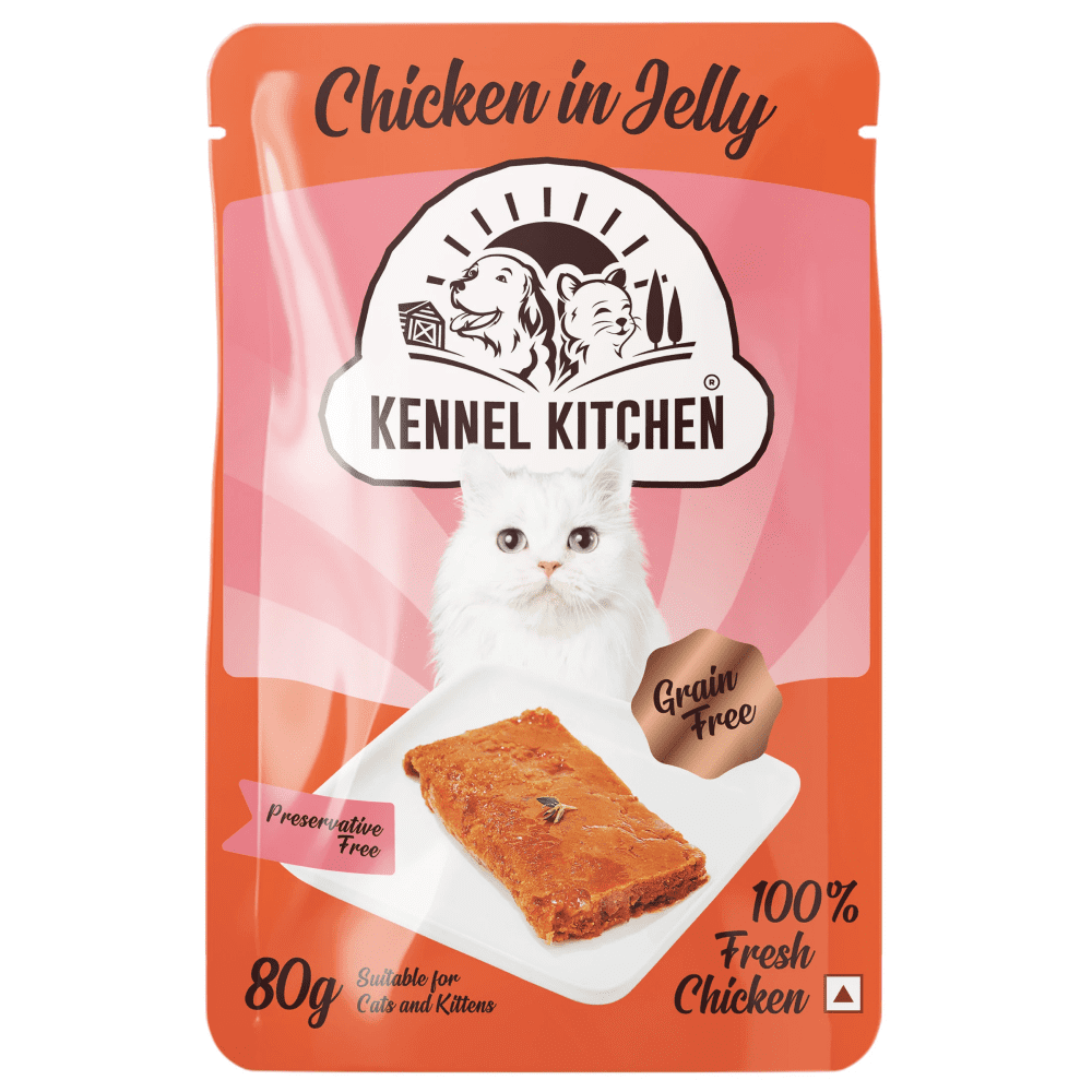 Kennel Kitchen Tuna in Jelly and Chicken in Jelly Kitten & Adult Wet Cat Food Combo (12+12)
