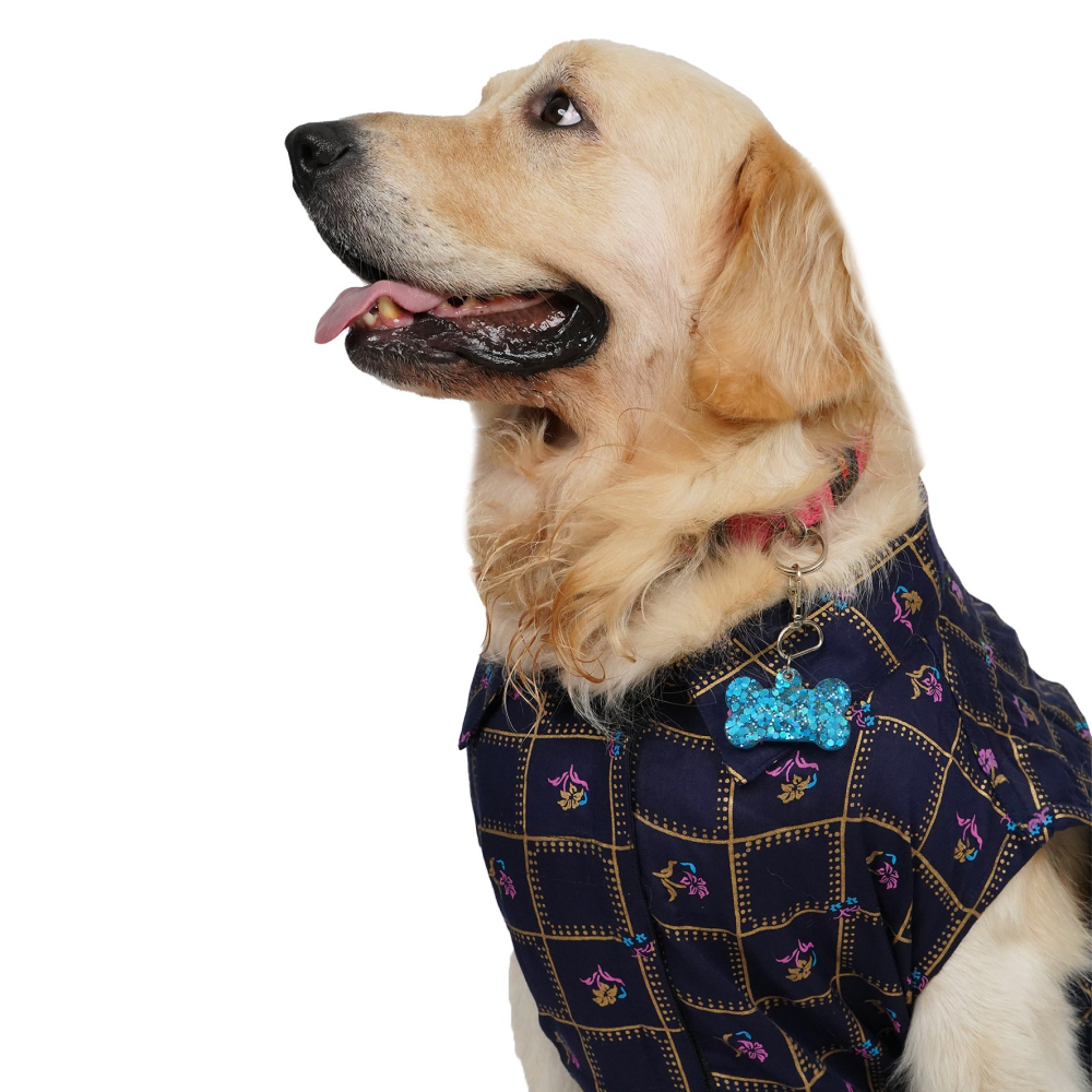 Up4pets Noor Cotton Shirts For Dogs - Blue