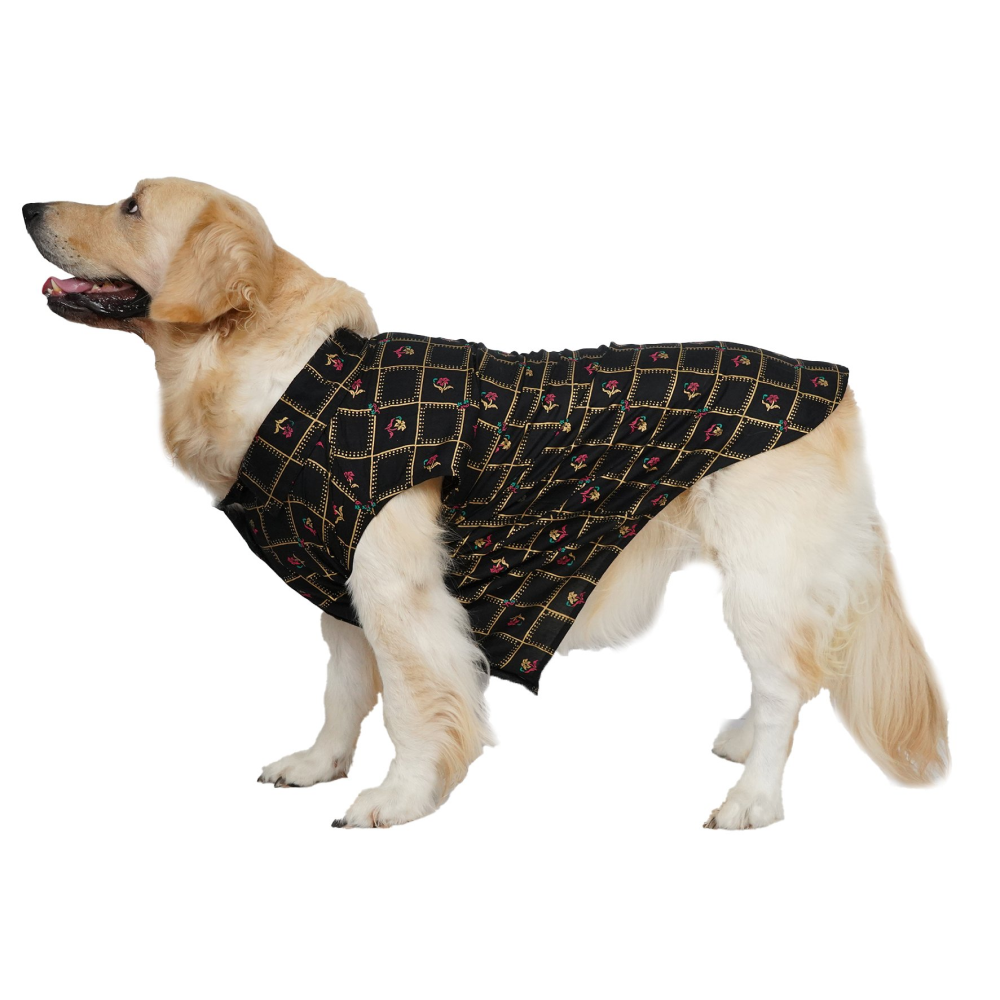 Up4pets Noor Cotton Shirts For Dogs - Black