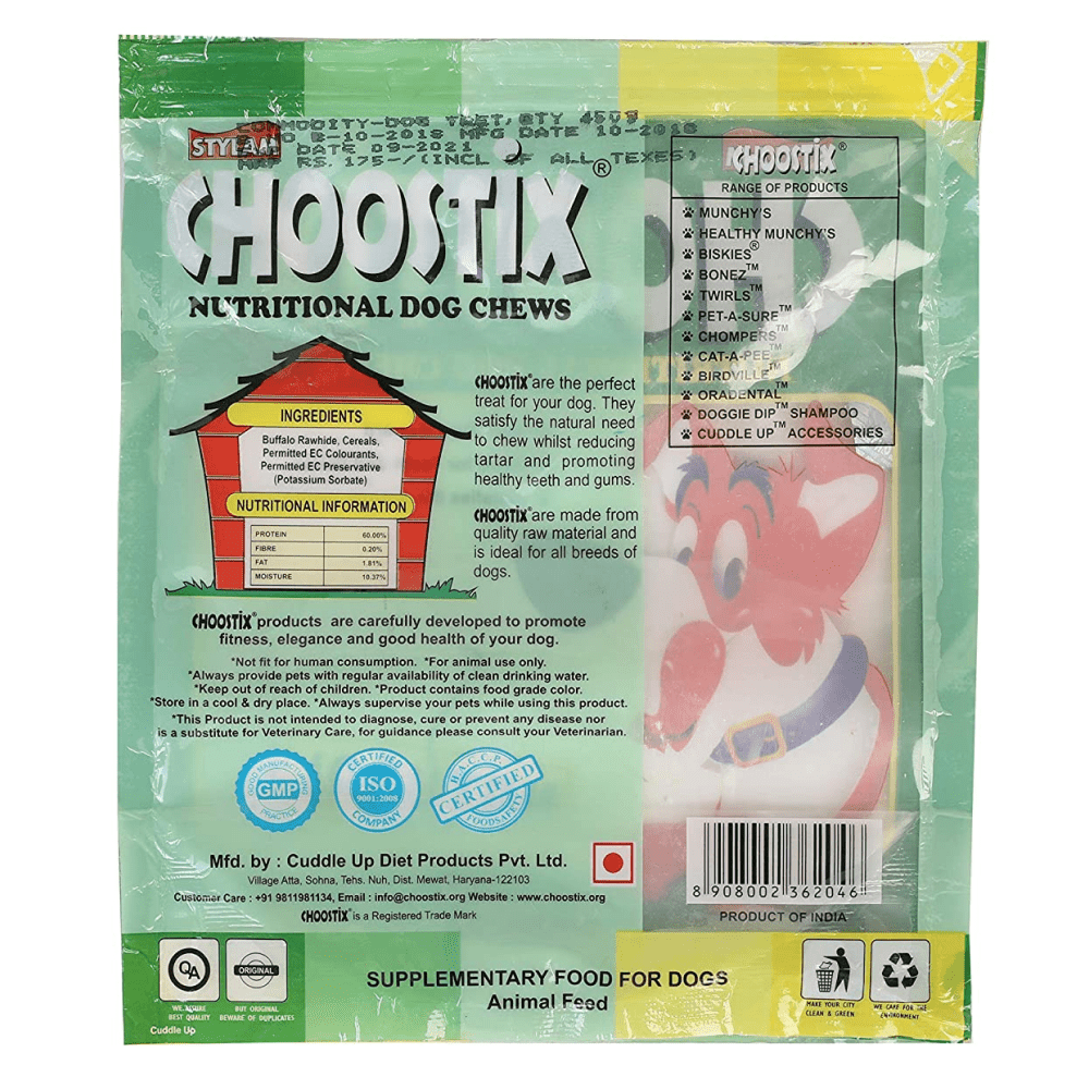 Choostix Natural Flavour Sticks Dog Treats