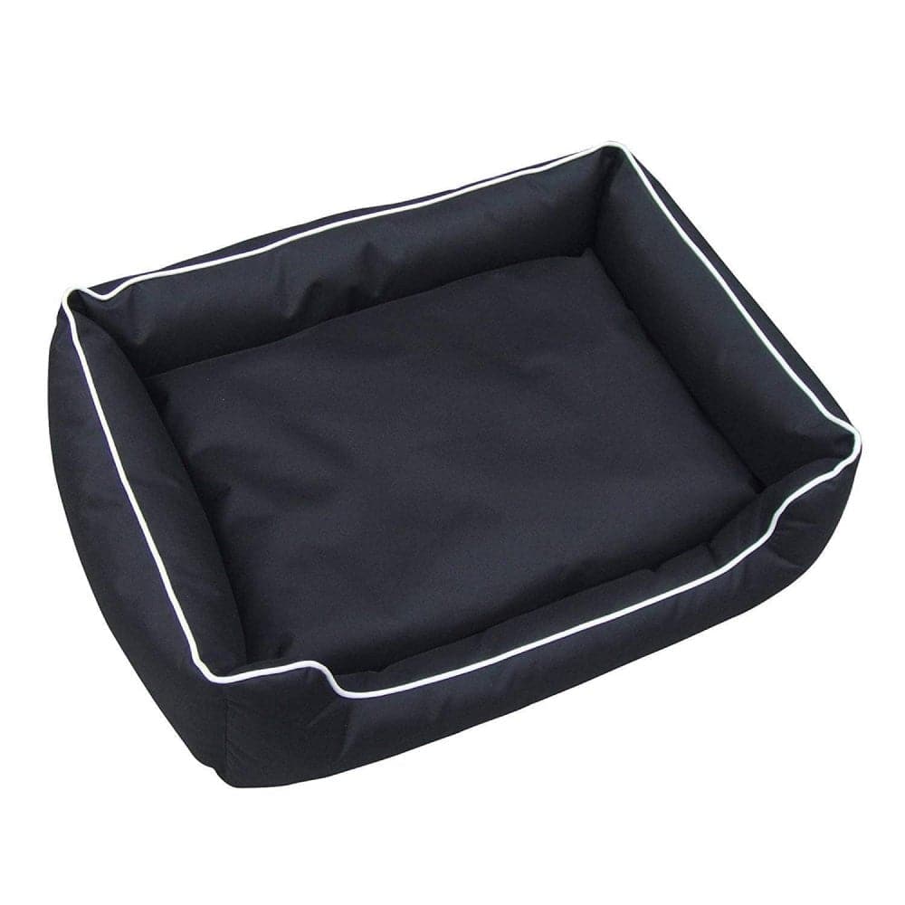Hiputee Ultra Soft Rectangular Reversible Fleece/Velvet Bed for Dogs and Cats (Black)