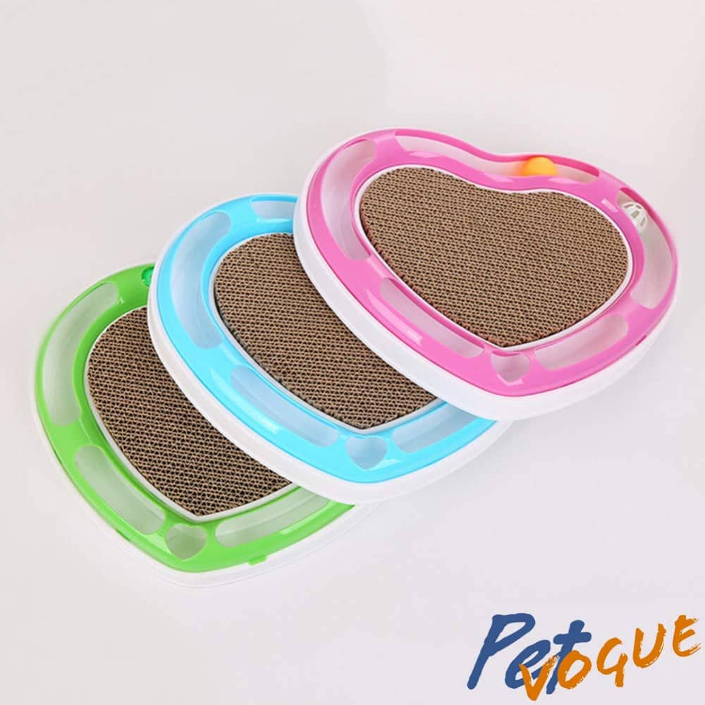 Pet Vogue Heart Shaped Scratcher Toy for Cats (Assorted)