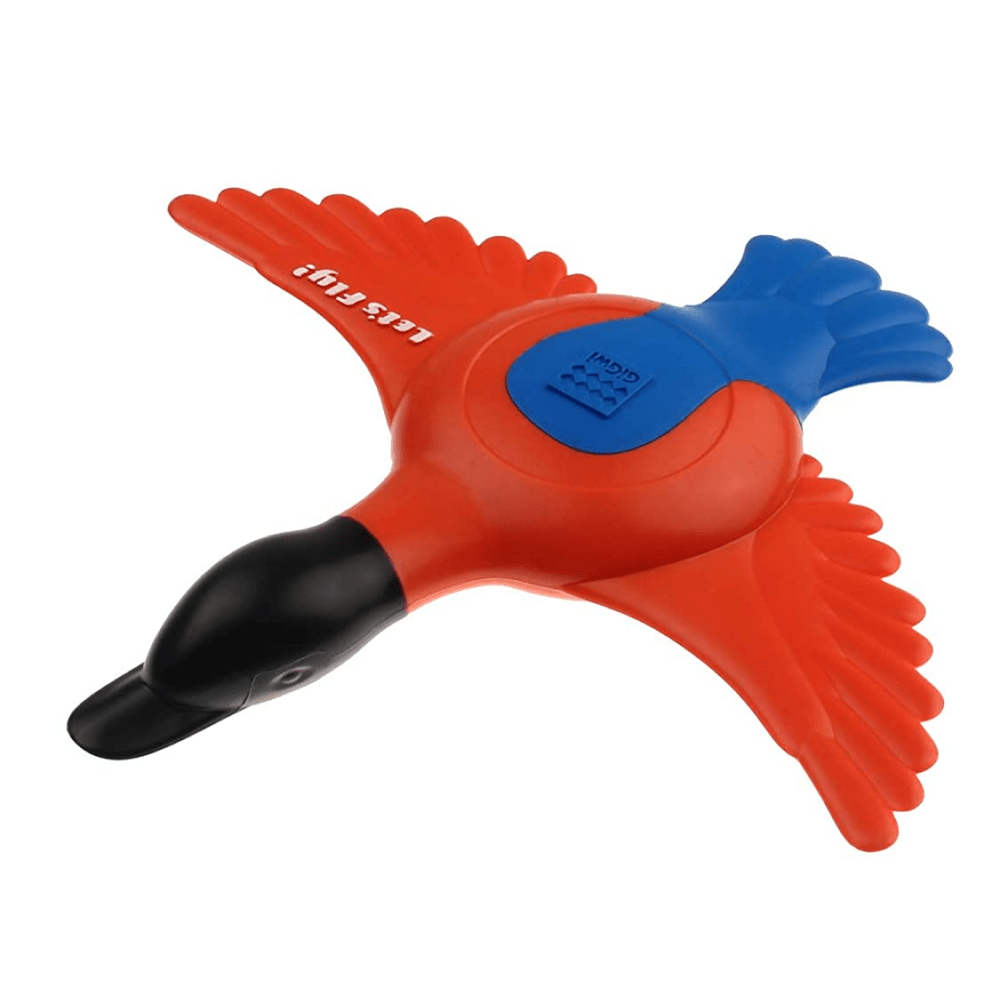 GiGwi Lets Fly Duck Squeaky TPR Toy for Dogs (Orange/Blue)