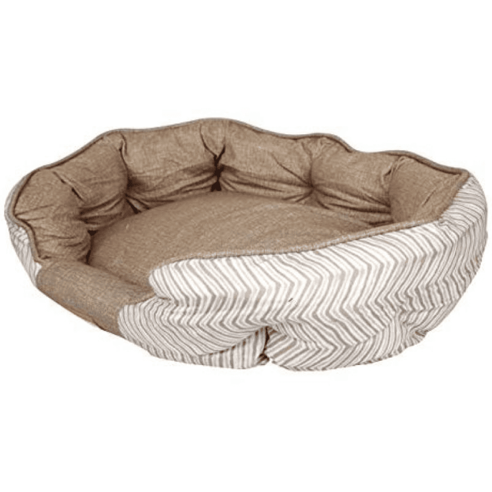 Emily Pets Oval Shaped Bed for Pets (Brown)