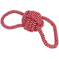 Emily Pets Tug Knotted Cotton Chew Rope Toy Ball for Dogs