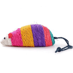 Emily Pets Multi Colour Muse Shaped Sisal Toy for Cats
