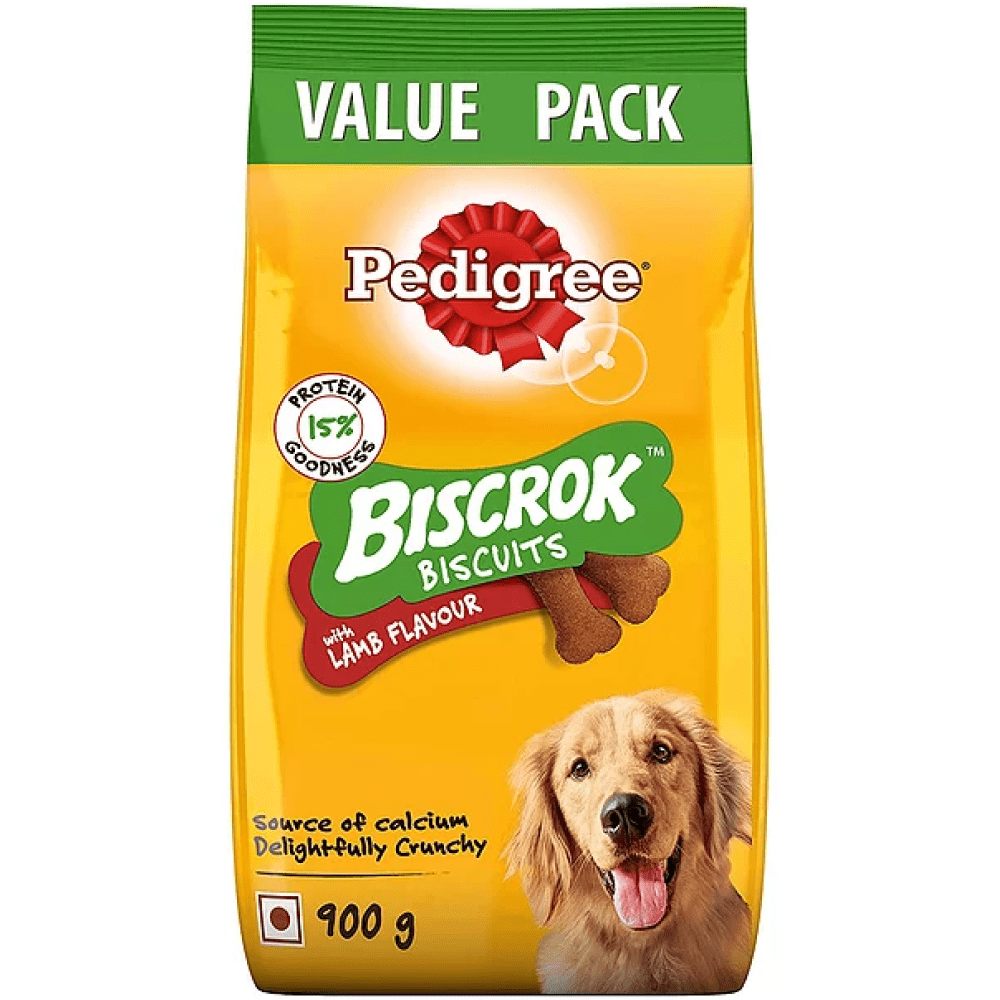 Pedigree Lamb Flavour Biscrok Biscuits Dog Treat