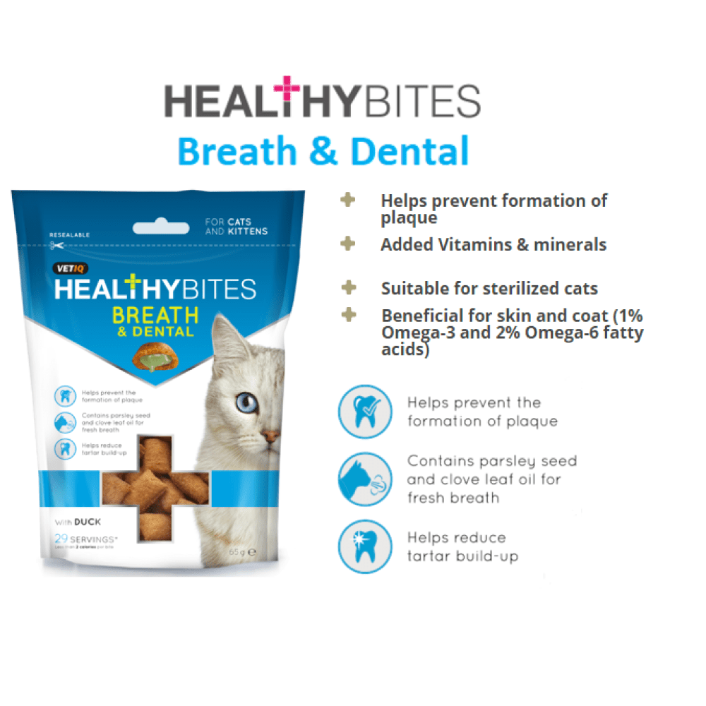 Mark and Chappell Healthy Bites Breath & Dental Cat Treats