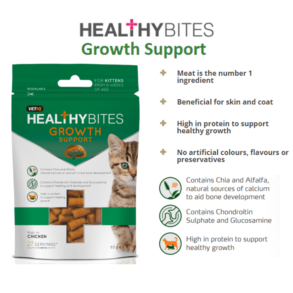Mark and Chappell Healthy Bites Growth Support Kitten Treats