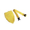 Pet Feast Checkered Collar And Bandana Sets for Dogs (Yellow) Dogs-Collar, Leashes, harnesses Pet Feast M:16-22in Neck