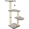 Trixie Altea Scratching Wave on Post with Paw Print for Cats (White/Grey)