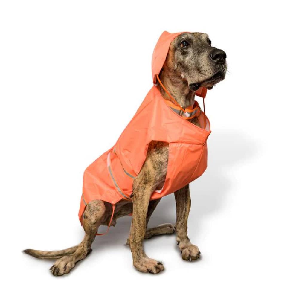 PetWale Reflective Raincoat for Dogs (Orange)