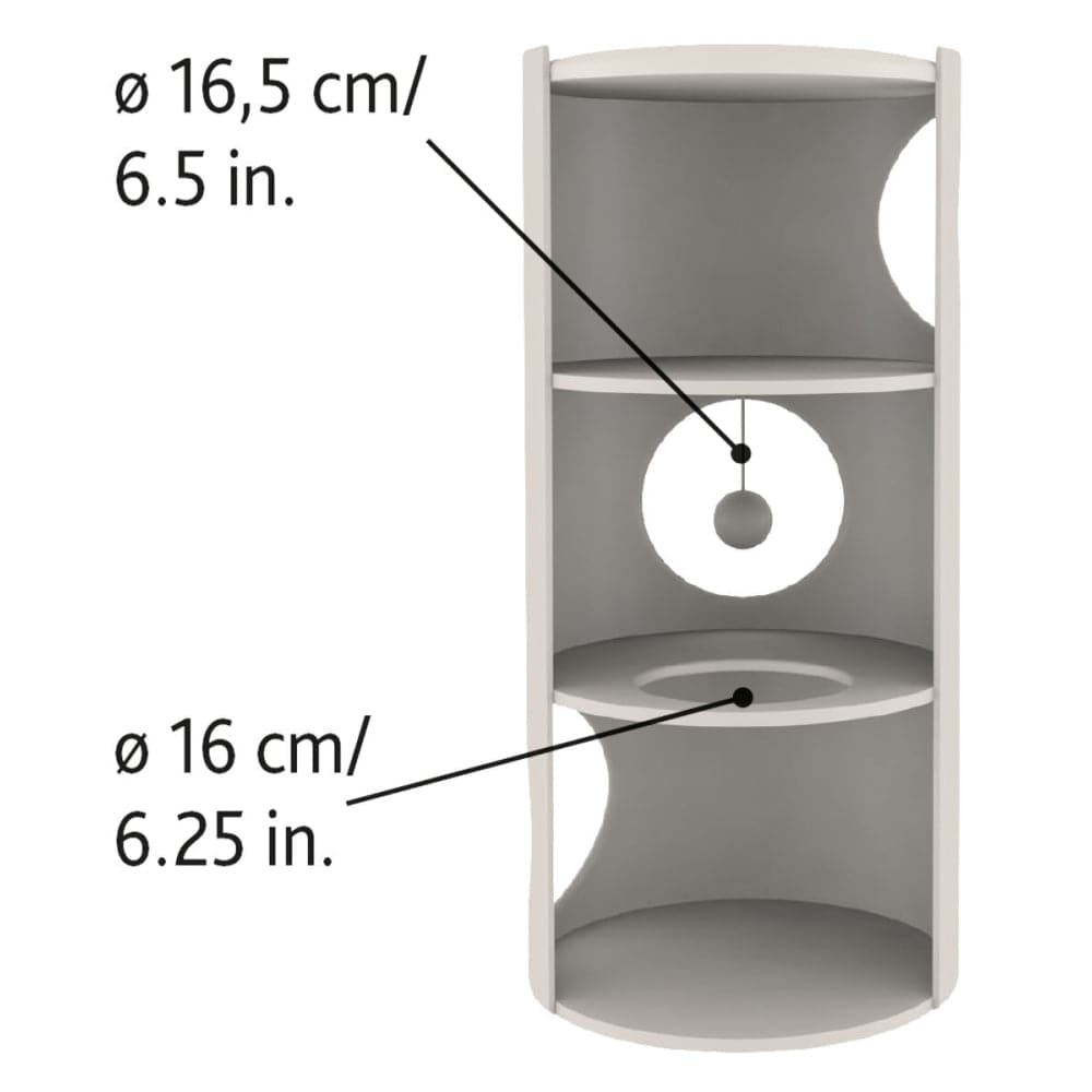 Trixie Samuel 3 Storey Tower for Cats (Beige) Cats-Toys Trixie Dropship