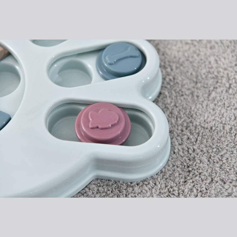 Pet Vogue Slow Feeder Paw Shaped Toy for Dogs and Cats (White) Both-Bowls & Feeders Pet Vogue