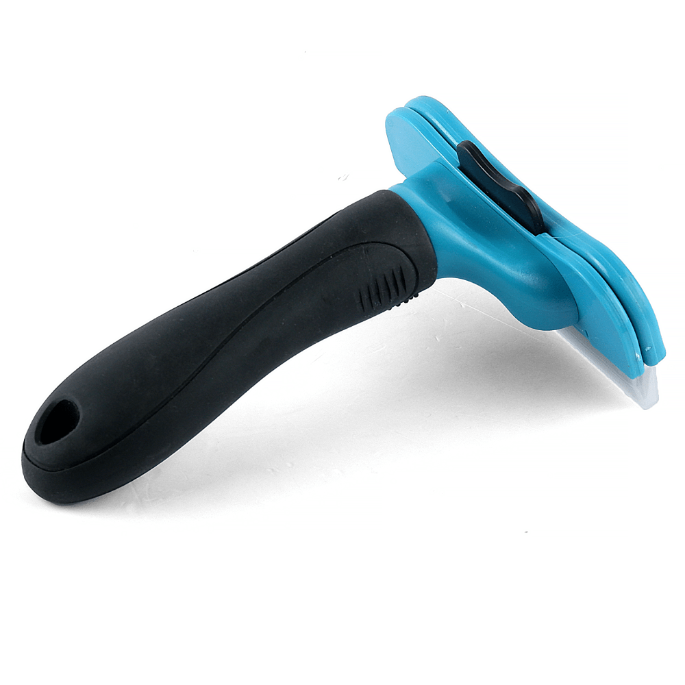 M Pets Stylus Deshedding Brush for Dogs and Cats (Blue) Both-Grooming Supplies M Pets