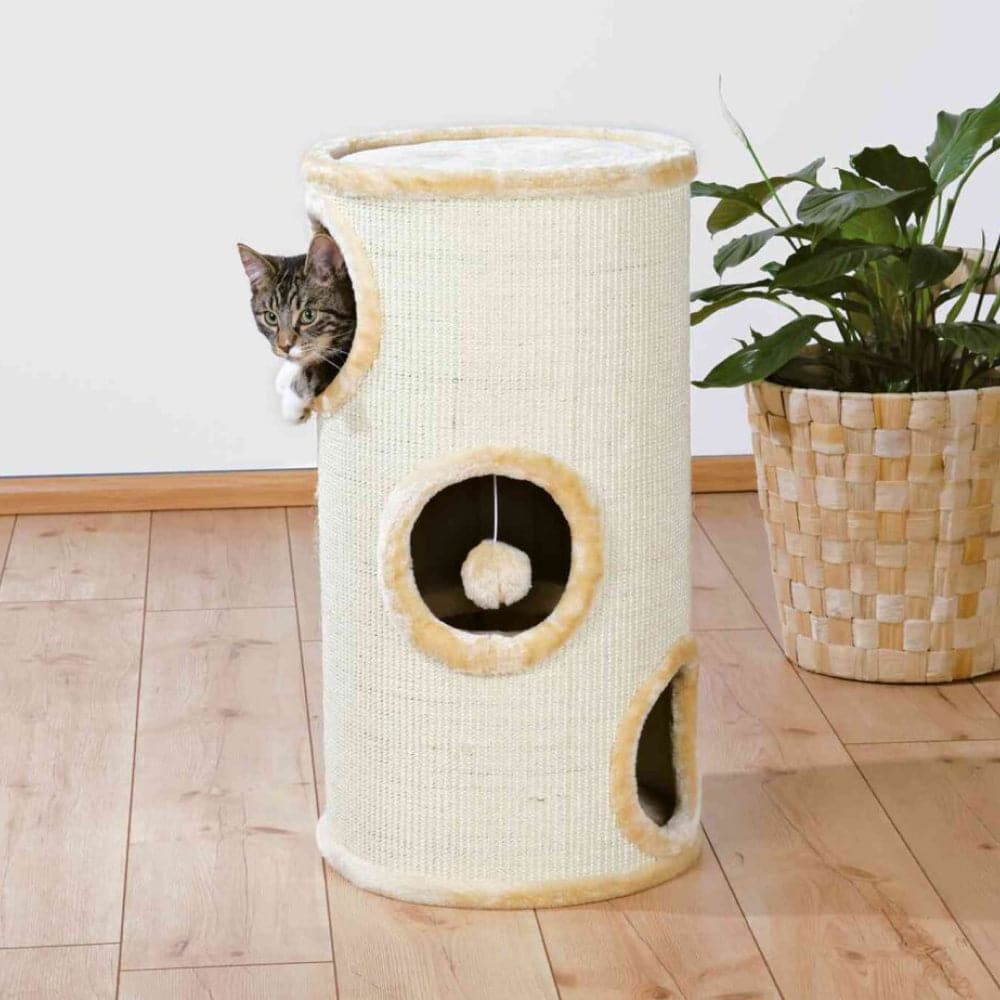 Trixie Samuel 3 Storey Tower for Cats (Beige) Cats-Toys Trixie Dropship
