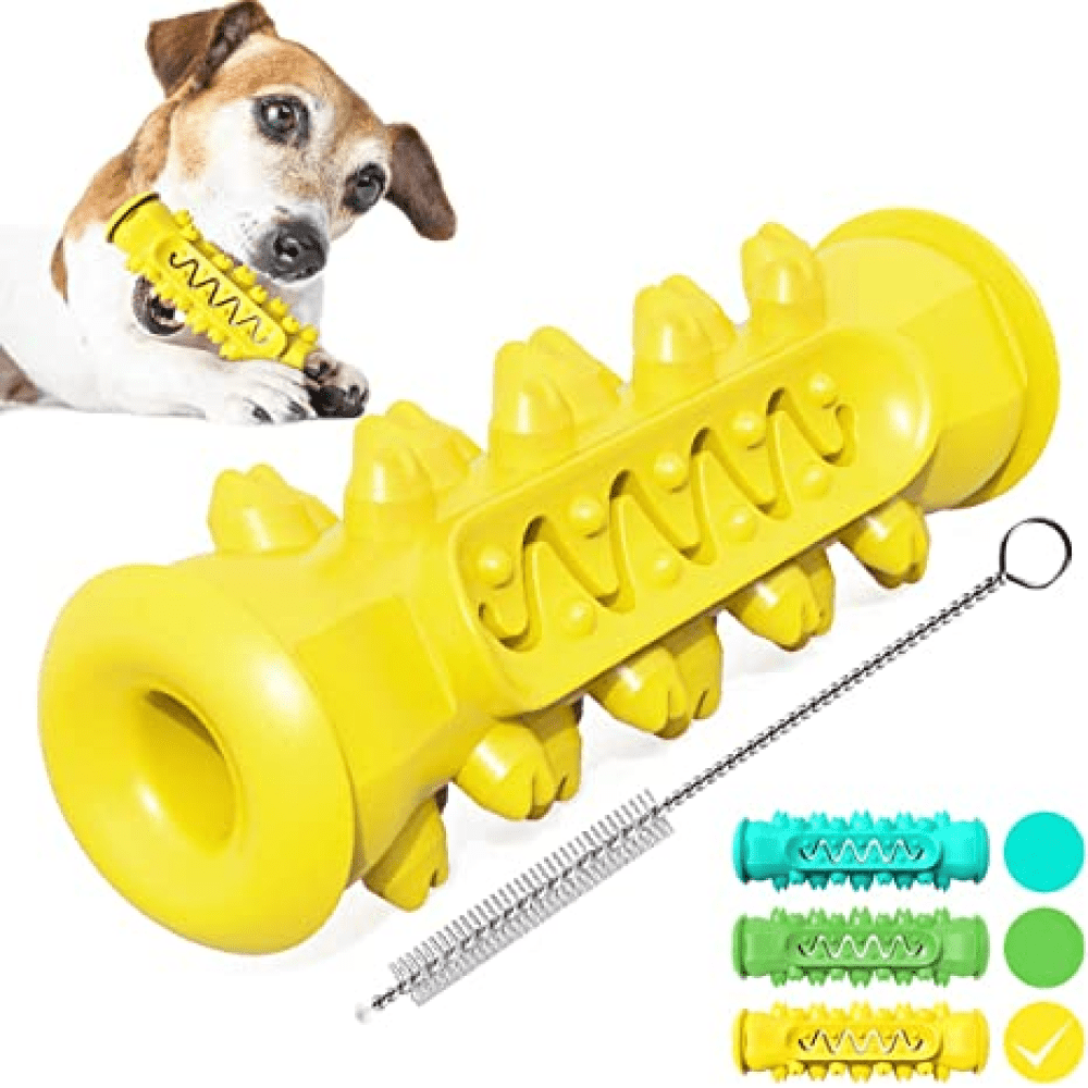 Emily Pets Toothbrush Stick Dental Care Toy for Dogs (Yellow)