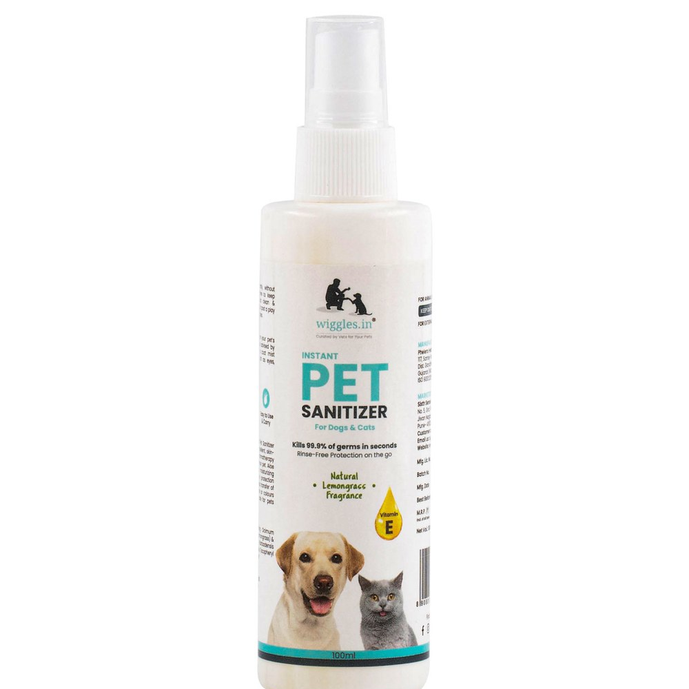 Wiggles Wiggles Pet Sanitizer Spray for Dogs and Cats