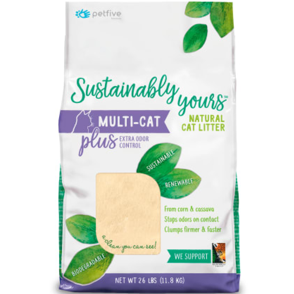 Sustainably Yours Multi Cat Plus Unscented Cat Litter