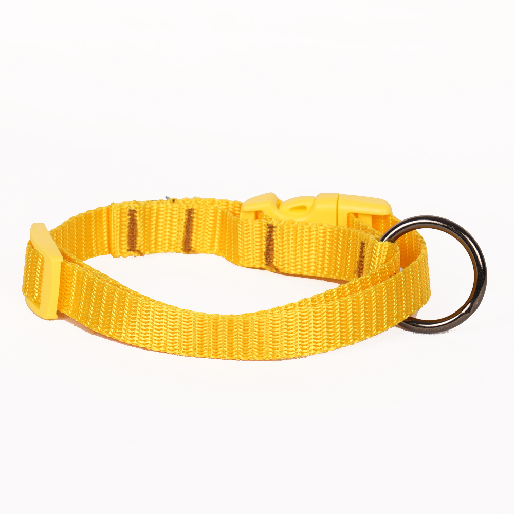 Pets Like Nylon Collar with Adjustable Clip Collar for Dogs (Yellow)