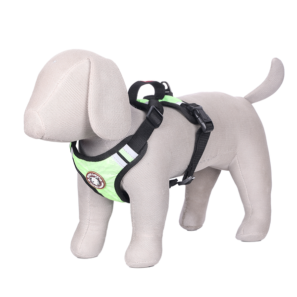 Pets Like Padded Double Side Harness for Dogs (Neon Green)