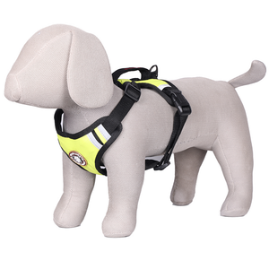 Pets Like Padded Double Side Harness for Dogs (Neon Yellow)