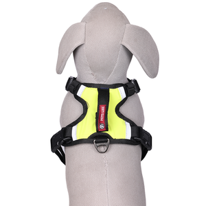 Pets Like Padded Double Side Harness for Dogs (Neon Yellow)