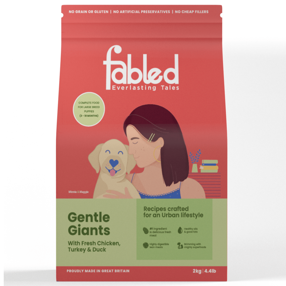 Fabled Gentle Giants Fresh Chicken Turkey and Duck Large Breed Puppy Dry Food
