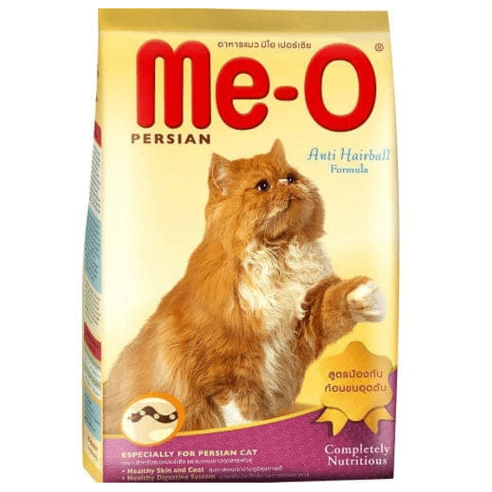 Me O Creamy Chicken & Liver Cat Treat and Adult Persian Dry Cat Food Combo