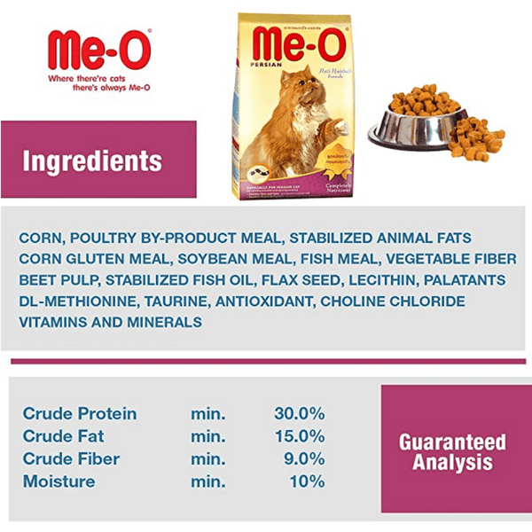Me O Creamy Chicken & Liver Cat Treat and Adult Persian Dry Cat Food Combo
