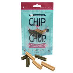 Chip Chops Star Dental Stix Chicken and Green Tea Flavored Dog Treats