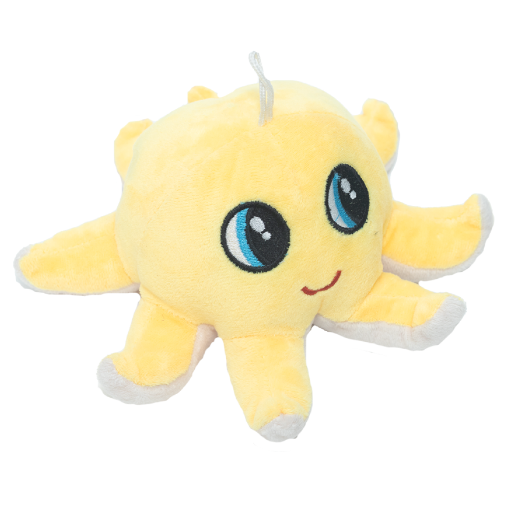 Pet And Parents Pixie Octopus Toy for Dogs (Yellow)