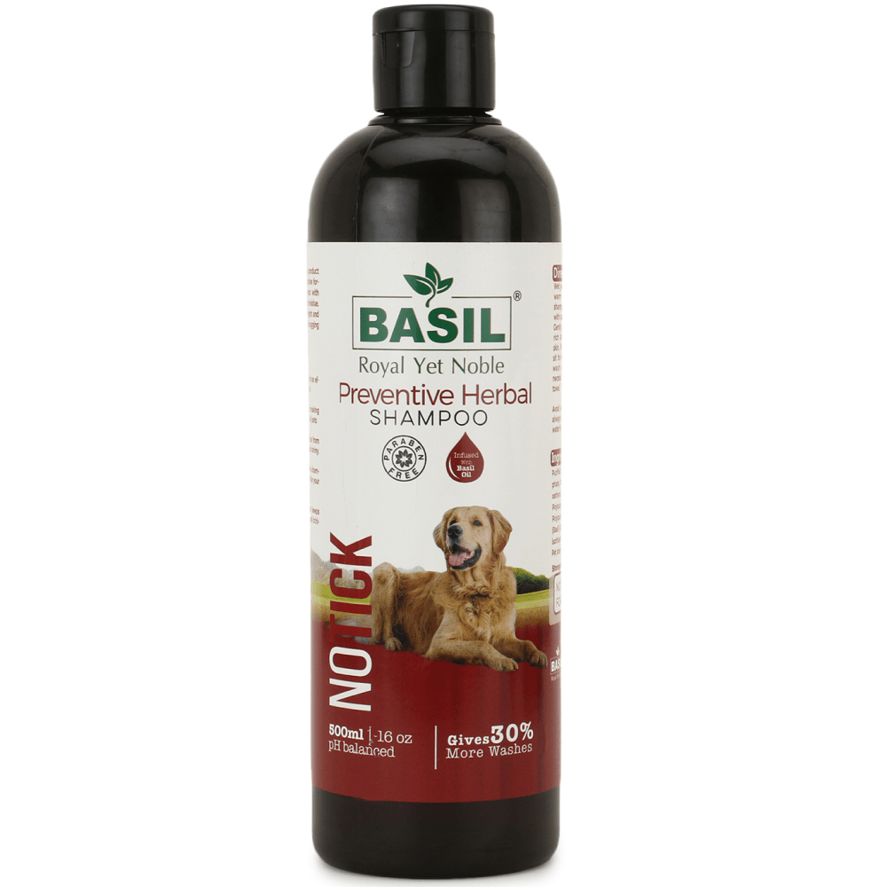 Basil Herbal No Ticks Dog Shampoo