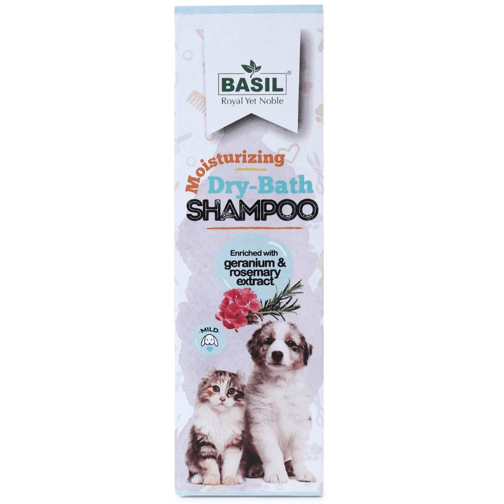 Basil Rosemary & Geranium Dry Dog Shampoo