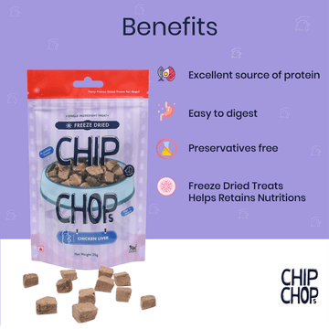 Chip Chops Freeze Dried Chicken Liver Dog Treats