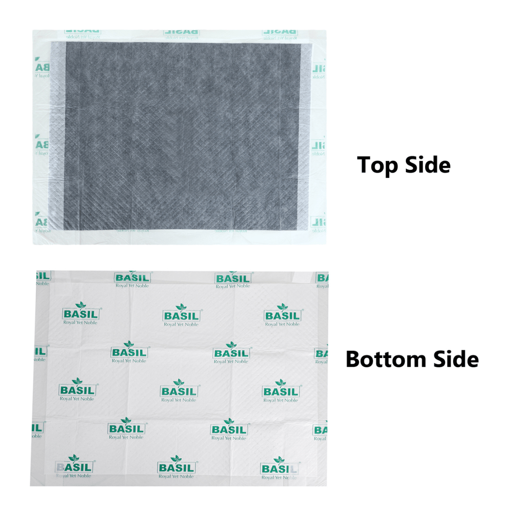 Basil Charcoal Training Pads for Puppies (60x45cm) Dogs-Health & Wellness Basil