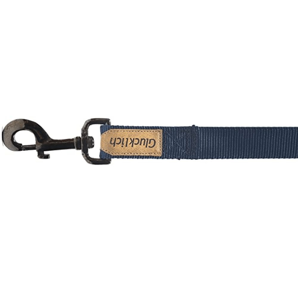 Glucklich Heavy Duty Printed Leash for Dogs (5ft Navy Blue)