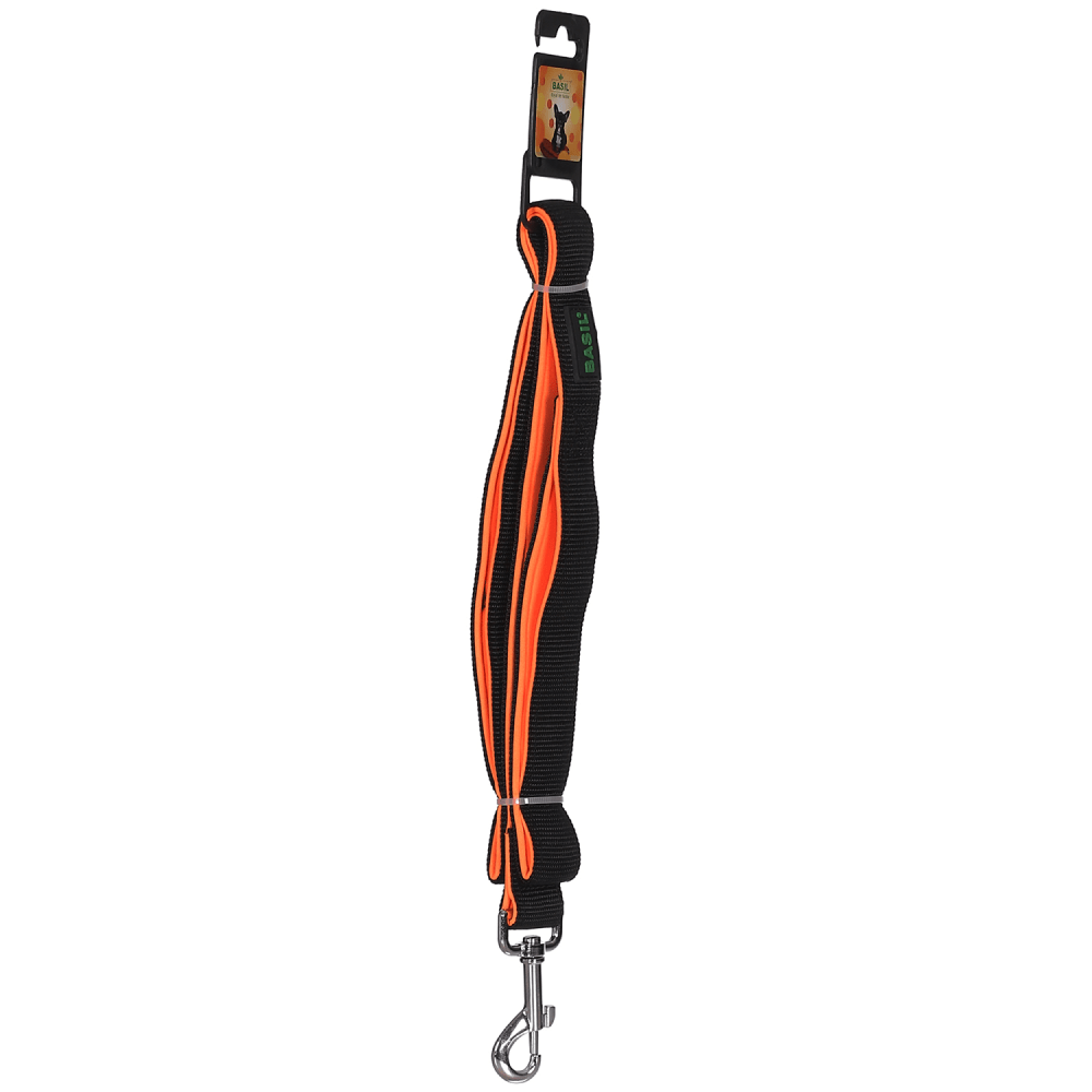 Basil Nylon Padded Leash for Dogs (Black) Dogs-Collar, Leashes, harnesses Basil