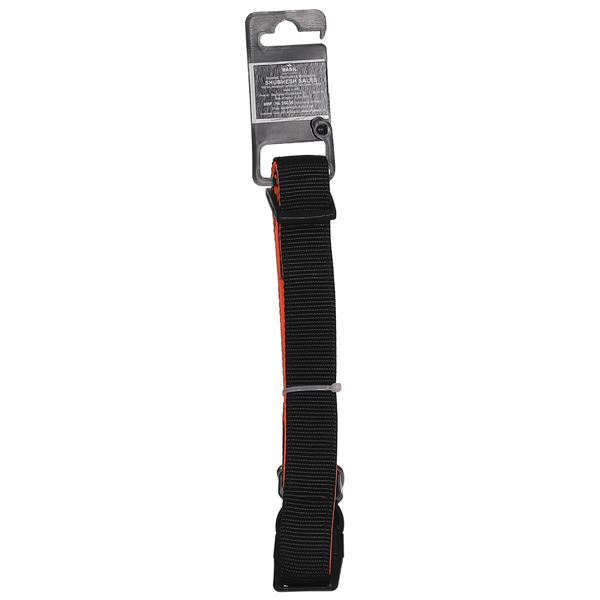 Basil Nylon Padded Collar for Dogs (Black/Orange)