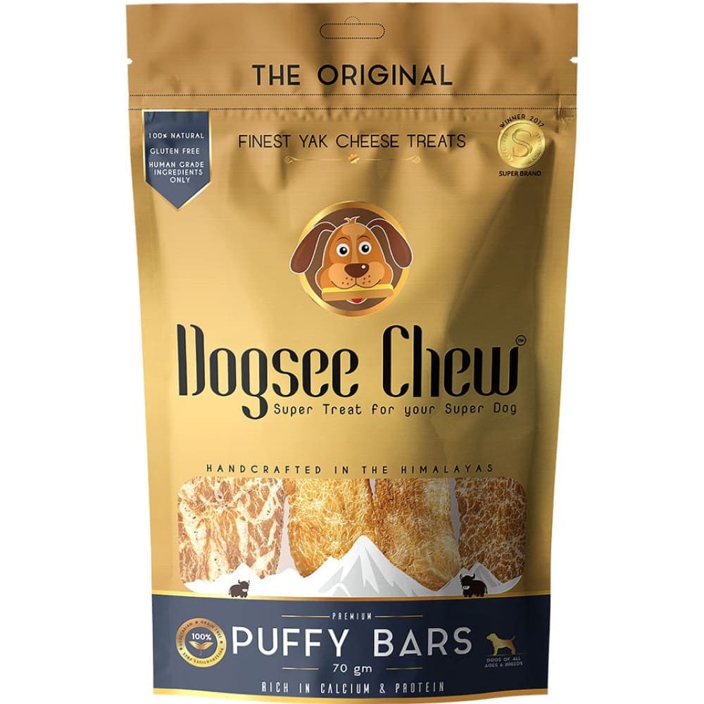 Dogsee Chew 100% Natural Yak Cheese Puffy Bar Dog Treats